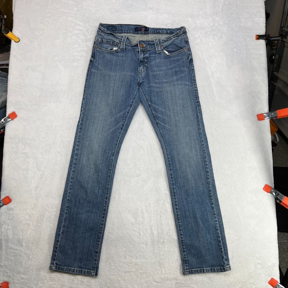 Vintage Levi's 504 Tilted Jeans Women's 7M Blue Denim Low Rise Classic - 28X31
